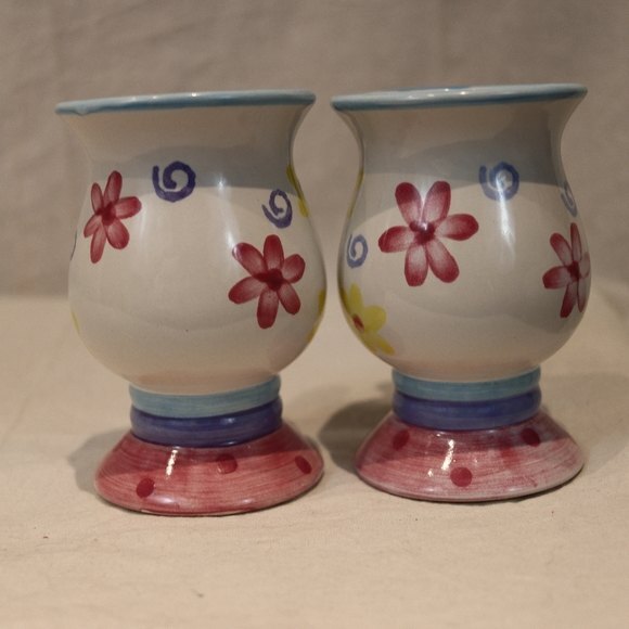 Floral Cermaic Mugs Set Kitchy Cute Coffee Tea Mugs Matching Set - Picture 4 of 8